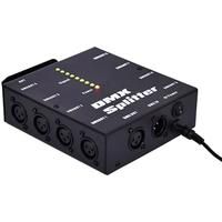8 Way Isolated DMX Splitter - 8 Branch Universal Splitter Amplifier Distributor 3Pin Outputs for DMX