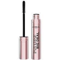 L/'Oréal Paris Mascara, Paradise Big Deal Lengthening and Volumising Mascara, For Buildable Lash Impact, No Clumping, Suitable for Sensitive Eyes and Contact Lens Wearers, Washable Black