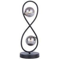 Lena Black 2 Light Table Lamp