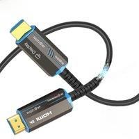 LMCNZZ 8K HDMI 2.1 Cable Fiber Optic Hdmi Cable 120Hz 48Gbps HDR HDCP for HD TV Box Projector Ps3/4