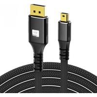 8K Mini DP to DP Cable 8K 60Hz 4K 144Hz Mini DisplayPort to DisplayPort Cables ForMacBook Air Surface Pro Monitor