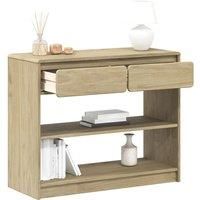 Console Table SAUDA Oak 89.5x36.5x73 cm Solid Wood Pine