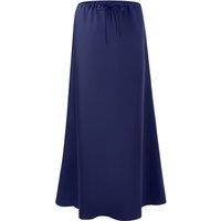 High-waisted A-Line Satin Skirt