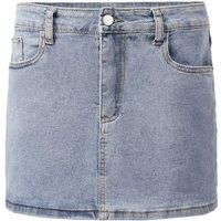 Casual High-Waisted Denim Mini Skirt