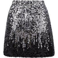 Sexy Shiny High-Waisted Sequin Mini Skirt