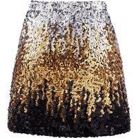 Sexy Shiny High-Waisted Sequin Mini Skirt