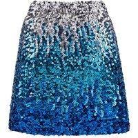 Sexy Shiny High-Waisted Sequin Mini Skirt