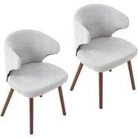 Set of 2 Upholstered Dining Chairs