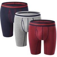 3Pcs Cotton Boxer Briefs Set