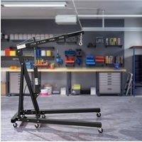 Living and Home Heavy-duty Hydraulic Engine Crane in Black