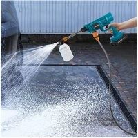 2 Batteries 18.5V Portable Cordless Handheld High-Pressure Washer with 5m Hose, 3 Nozzles,6-8m Range Distance Battery Pressure Cleaner for Washing Car