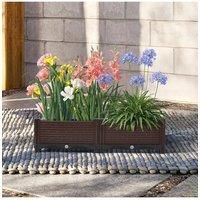 19 cm H Plastic Raised Garden Bed Planter Box