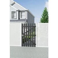 Rustic Garden Gate with Latch - Handcrafted Wood Fence Entry Door