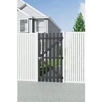Rustic Garden Gate with Latch - Handcrafted Wood Fence Entry Door