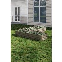 L-Shape Raised Planting Box - Rust-Proof Galvanized Steel Frame