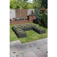 U-Design 5-Section Elevated Planter - Compartmentalized Garden Bed System