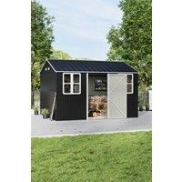 12 x 10FT Metal Apex Roof Garden Tool Shed