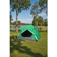 Portable Camping Tent with Detachable Top Cover-Green/Olive