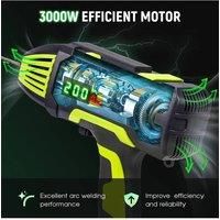Portable Handheld Welder with IGBT Inverter & 5 Variable Current Adjustment-Black/Grey/Green