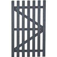 0.9x1.5m Rustic Solid Pine Wood Garden Gate with Lock - Vintage Fence Gate for Outdoor Security & Style - Weatherproof & Pest-Resistant Design