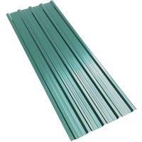 Heavy-Duty Steel Corrugated Panels Set of 6 - Durable Roofing & Wall Sheets for Sheds, Garages, Flooring - Structural Multi-Purpose Design