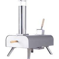 12-inch Stainless Steel Wood Pellet Pizza Oven - Portable 12" Stone-Baked Oven with Foldable Legs