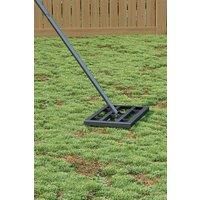 Lawn Levelling Rake Multiple Sizes Garden Lawn Lute with Detachable Handle & Serrated Design for Levelling Soil, Grass, Golf Field