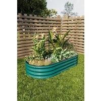 1.6x0.8m Galvanized Steel Raised Garden Bed,Green