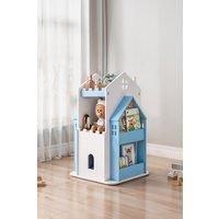 3-Tier Castle Rotating Bookshelf Storage Rack Organiser