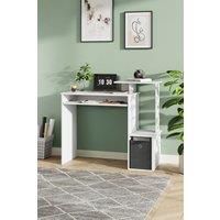 Multipurpose Computer Desk with Storage Bin for Home Office