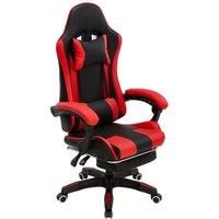 High Back Gaming Office Chair with Footrest