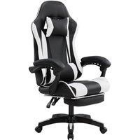 High Back Gaming Office Chair with Footrest