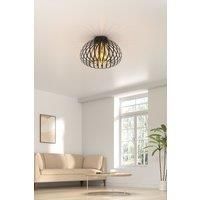 Metal Lantern Shape E27 1-Light Ceiling Light