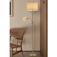 2-Light Floor Standing Lamp with Adjustable Head