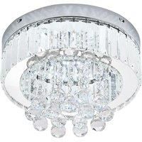Adjustable LED Crystal Ceiling Light with Remote Control