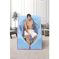 H&O Direct Personal Full Body Sauna Spa in Blue