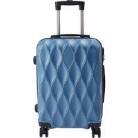 20 Inch Blue Hard Shell Travel Suitcase