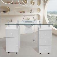 Professional Mobile Manicure Cart with Integrated Dust Collector