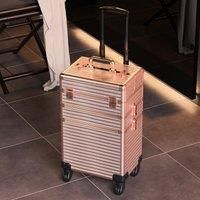 3 in 1 Professional Rolling Cosmetic Train Case Trolley Case