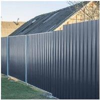 12pcs 115x45cm W Steel Corrugated Sheets Box Profile for Roofing Walling Garage Shed