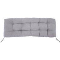 Living and Home 130x50cm Garden Patio Bench Cushion 2/3 Seater Seat Pad in Light Grey
