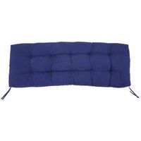 Living and Home 130x50cm Garden Patio Bench Cushion 2/3 Seater Seat Pad in Navy