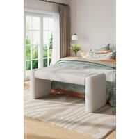 Contemporary Button-Tufted Linen Chair with Sturdy Wooden legs