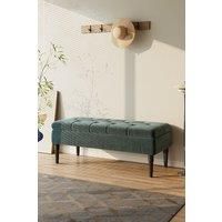 Linen Upholstered Storage Footstool