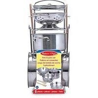 Melissa & Doug Kids Pots and Pans Playset & Role Play Kitchen Accessories for Kids Play Food | Kitchen Playset for Girls or Boys Age 3, 4, 5, 6, 7, 8