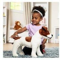 Melissa & Doug Jack Russell Terrier Dog, Giant Stuffed Animal, Kids Ages Years +
