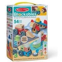 Melissa & Doug Blockables Vehicles Snap And Play, Mix And Match Connectable Wooden Building Blocks Play Set Toy for Preschool Boys And Girls (54 Pcs)