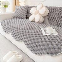 Non-Slip Faux Plush Sofa Protector