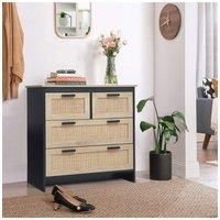 4-Drawer Wooden Storage Accent Chest