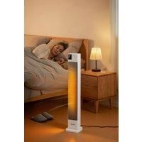 Living and Home 30 Inch 2KW PTC Fan Heater Touch Control 65-75Â°oscillation with Remote Control in White